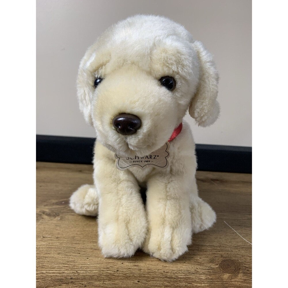 FAO SCHWARZ Labrador Lab Golden Retriever Puppy Dog Realistic Stuffed Plush